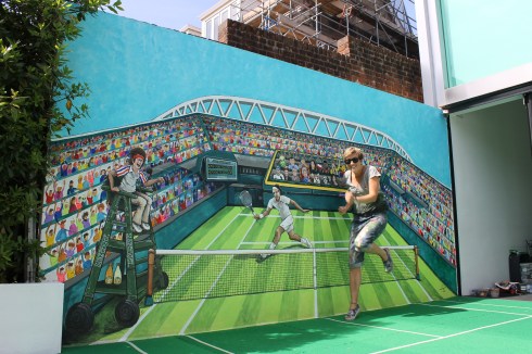 Wimbledon Mural jenny Leonard
